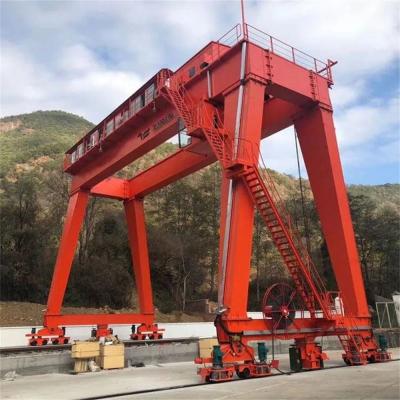 China Container Harbor Freight Marble Winch Double Girder Gantry Crane 40t 50t 80t for sale