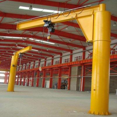 China 10 Ton Electric Hoist Jib Crane Floor Mounted With Cantilever Swinging Arms zu verkaufen