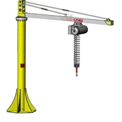 China 2t 5t Mobile Floor Mounted Jib Wall Traveling Workshop Column Crane for sale