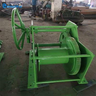 China 20kn 30kn 40kn 100kn Manual Hand Pulling Winch For Boat/Ship Anchor Deck for sale