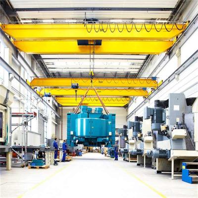 Chine QD Type Overhead Crane Machine 50t Double Girder Bridge Crane For Steel Work à vendre