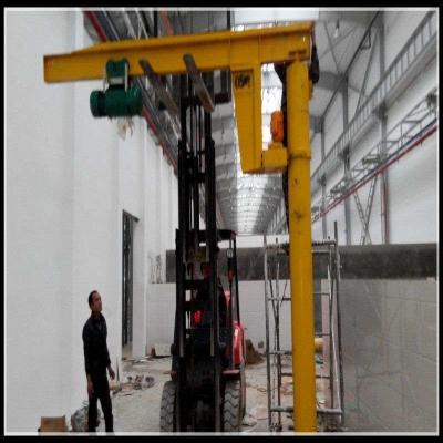 中国 Rotation Slewing 360 Workshop Column Crane Mini Fixed Pillar Jib With Hoist 販売のため