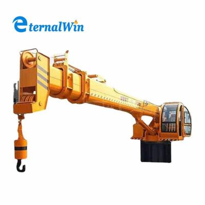 China 360 Rotatable Harbour Crane Ship Crane With Lifting Height Up To 20 M for sale