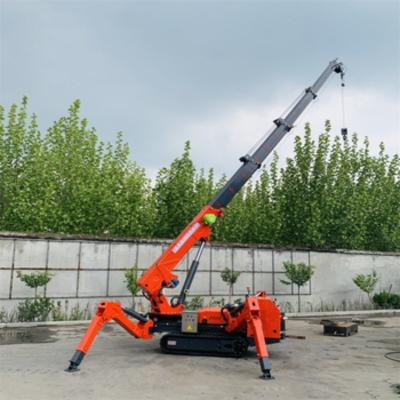 China Mini Electric Diesel Spider Lifting Equipment Crawler Spider Crane Fly Jib 3T 8T for sale