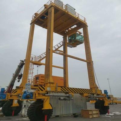 China 40Ton RTG Rubber Tired Container Straddle Carrier Motorized Gantry for sale