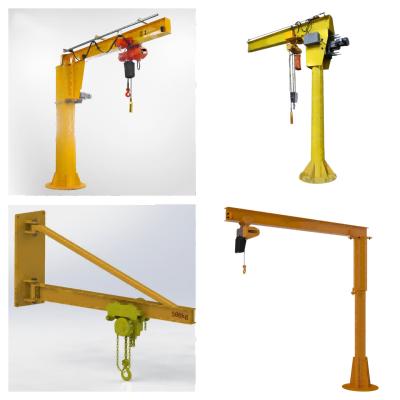 China 360 Degree Rotatable Lifting Jib Industrial Wall Mounted Column Crane 5t for sale