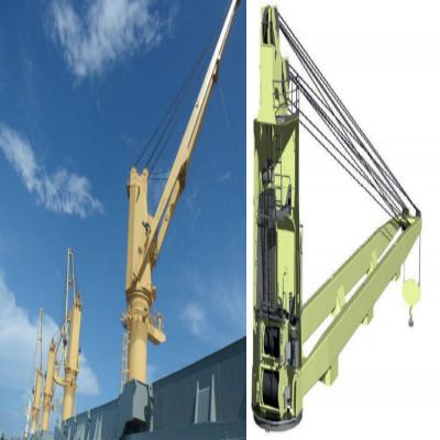 China 2 Ton - 15 Ton Mobile Harbour Crane Deck Mounted Straight Boat Crane for sale
