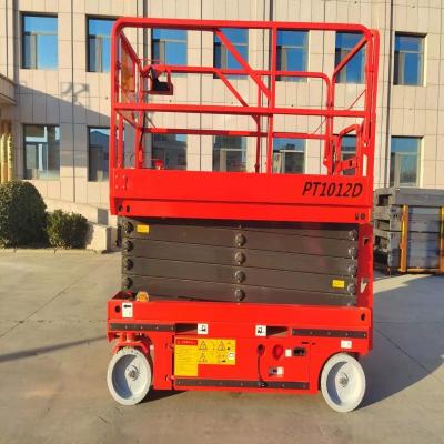 China 6-12m Hydraulic Battery Self Propelled Scissor Lifters Mobile Aerial Platform for sale