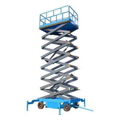 China 6m-18m Electric Lifting Platform Fixed Scissor Lifter With Outrigger For Loading Unloading for sale