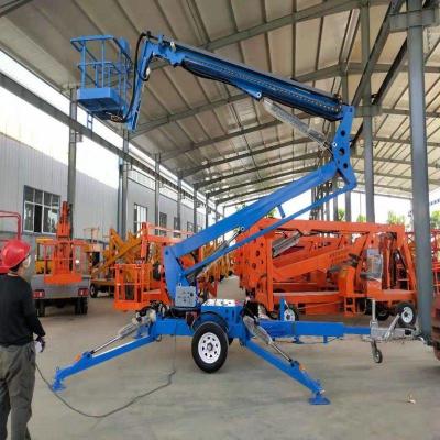 中国 PLC 16m Electric Lifting Platform Folding Arm Aerial Boom Lift 販売のため