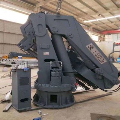 China Foldable Arm Mobile Harbour Crane Ship Mounted Crane CE SGS for sale