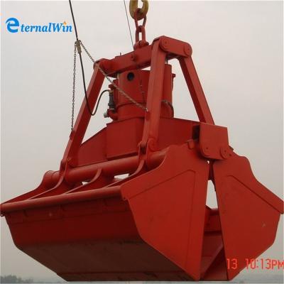 China 12CBM Radio Remote Controlled Clamshell Grab Bucket With BV Certificate for sale