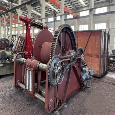 China Double Drum Marine Hydraulic Winch With Pump Station Variable Anchor Winch for sale
