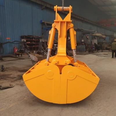 China 2T-20T Crane Grab Bucket For Construction 5m3 Hydraulic Clamshell Bucket for sale