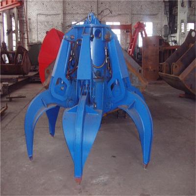 China 2T-20T Iron Scrap Hydraulic Electric Grab Bucket For Overhead Crane for sale