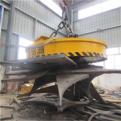 China Large Circular Electric Electromagnetic Chuck Excavator Crane Lifting Magnet 700mm 800mm for sale