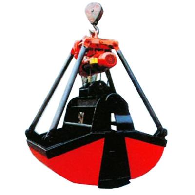 中国 6-12 CBM Crane Grab Orange Clamshell Grab Bucket Overhead Crane Grapple 販売のため
