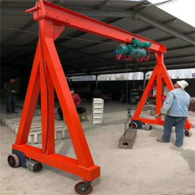 China Warehouse Hydraulic Light Portable Gantry Crane 500kg Aluminum Gantry Lifting Equipment à venda