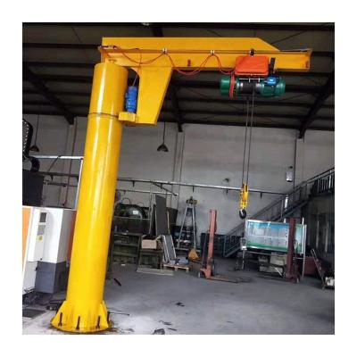 China 360 Degree Slewing Arm Cantilever Jib Crane 500kg With Electric Chain Hoist for sale