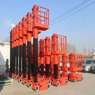 China OEM ODM Aerial Work Platform Single Double Mast Self Propelled Vertical Lift for sale