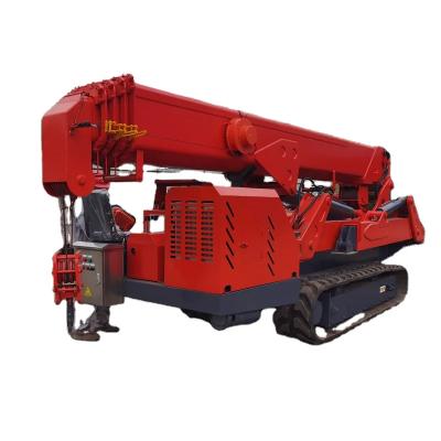 China Yellow/Red Or Green Electric Spider Crane Electric And Diesel Power Steel Boom for sale