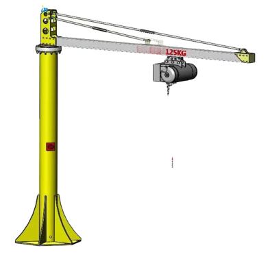 China Customized Electric Jib Crane With Performance Steel Chain Hoist 500kg-3ton Capacity à venda