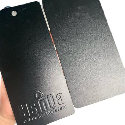 China Fine Black Texture Polyester TGIC Powder Coating for sale