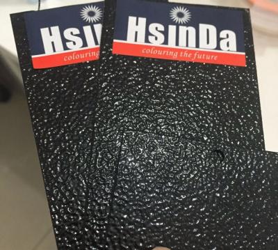 China Capa interior negra del polvo de la superficie de metal de la resina de epoxy de la capa del polvo de la arruga en venta