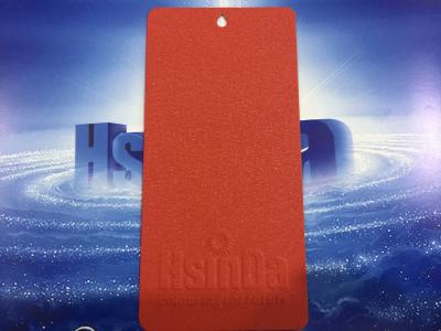 China Uso interior texturizado grano de cuero rojo del poliéster del epóxido de Hybird de la pintura de la capa del polvo en venta