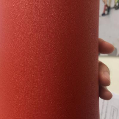 China Roter lederner Korn-Effekt Tgic-Pulver-Mantel-Polyester-Pulver-Beschichtung im Freien zu verkaufen