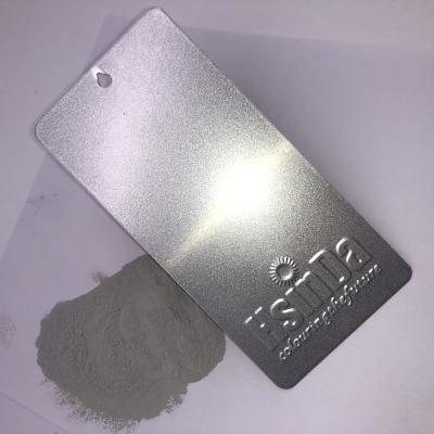 China Capa de epoxy termoendurecible de plata brillante del polvo del poliéster de la capa metálica del polvo de RAL 9006 en venta