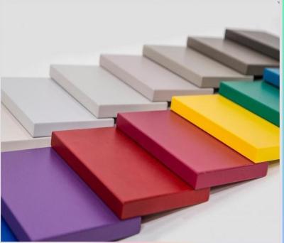 China Mdf-Pulver-beschichtete beschichtender Farben-Melamin MDF Brett für Möbel zu verkaufen