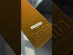 Chrome Gold Sparkle Metallic Electrostatic Powder Coating for Furniture Boat Appliance Paint