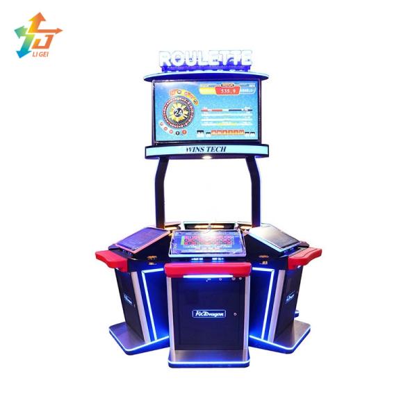 Quality 8 Players Roulette Gambling Machine 23.8 Inch Casino Roulette Jackpot Machine for sale