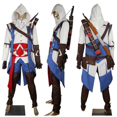 China Game Costumes Wholesale Assassin's Creed 3 Connor Kenway Cosplay Costume from AC III Revolutionary War for sale