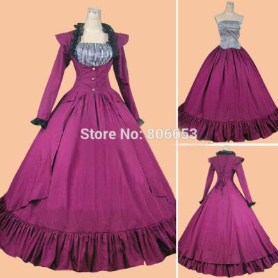China Cosplay Civil War Dress Wholesale Newest Custom Made Southern Civil War Belle Ball Gown Civil War Dress Party Cosplay for sale