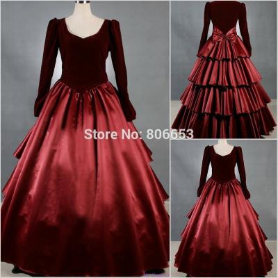 China Cosplay Civil War Dress Wholesale Custom Made Southern Civil War Dress Civil War Ball Gowns Women Cosplay Costume for sale