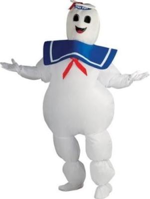 China Lyjenny Ghostbusters Inflatable Stay Puft Marshmallow Man Costume Standard Adult Size for sale