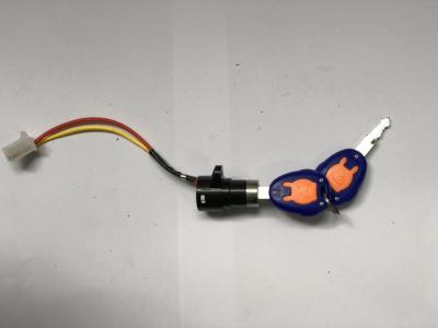 China Starting Key Switch Lock Electric Rickshaw Parts , E Rickshaw Accessories Colorful for sale