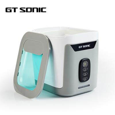 China Detachable Tank Small Ultrasonic Cleaner UV Light 2 Colors LED Indicators for sale