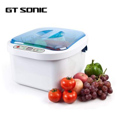 China ABS SUS304 Ultrasonic Fruit And Vegetable Washer Sterilizer Ozone Cleaner 12.8L for sale