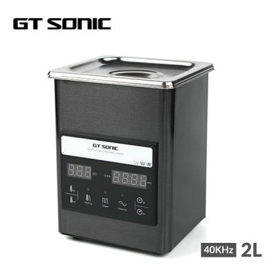 China Small Stainless Steel 2L Ultrasonic Cleaner With Digital Heater Timer 50W for sale