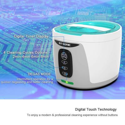 China UV Light Small Size Ultrasonic Cleaner 35W Sonic Denture Cleaner for sale