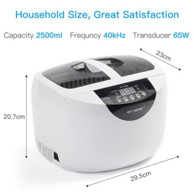 China SUS304 2.5L 40kHz Heated Ultrasonic Cleaner With Digital Timer for sale