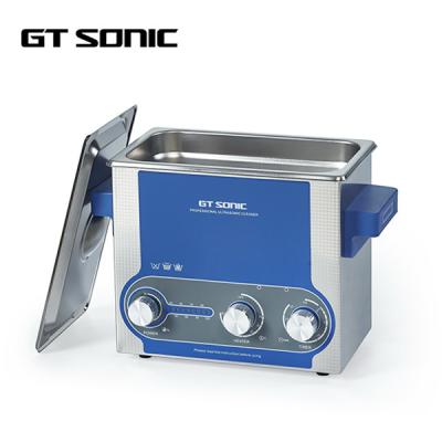 China 3 Liters Manual Ultrasonic Cleaner Adjustable Power 0 - 30 Min Timer for sale