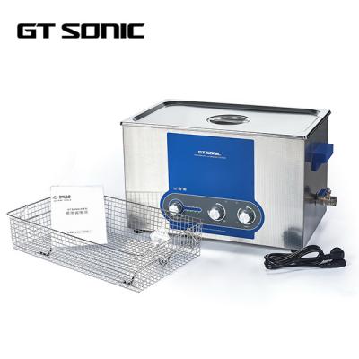 China 20L Power Adjustable Industrial Ultrasonic Washer 120-400W With Drain Valve 40kHz for sale