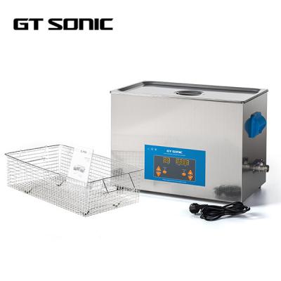 China 400W Ultrasonic Cleaning Equipment , 20L Lab Ultrasonic Washer With Drain Valve for sale