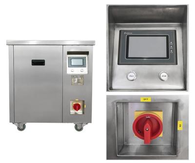 China PLC Control Ultrasonic Cleaning Machine Dual Frequency Built In Generator for sale