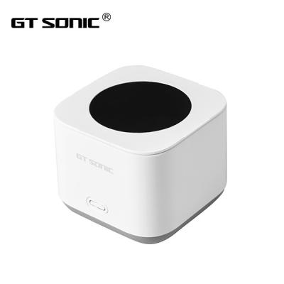 China SS Ultrasonic Jewelry Cleaner Super Sonic Denture Cleaning Machine Small Light Cube Structure for sale