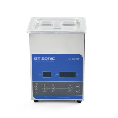 China 2 Liters 40kHz 50w Heated Ultrasonic Cleaner With Smart Touch Panel for sale